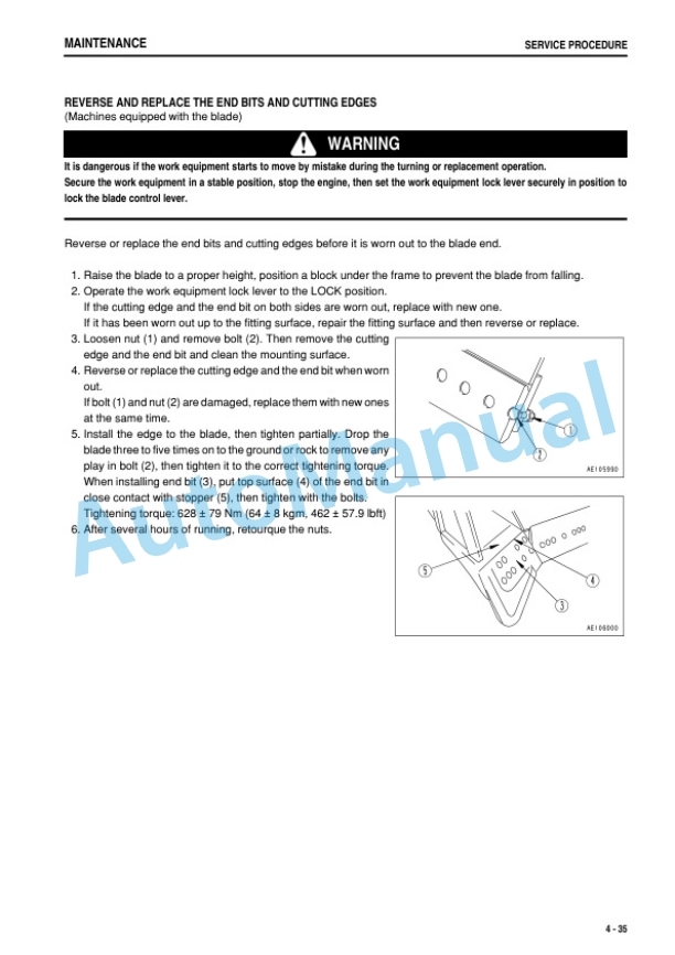 Komatsu D85MS-15 Demining Equipment Operation and Maintenance Manual PEN00241-02 5 Komatsu D85MS-15 Demining Equipment Operation and Maintenance Manual PEN00241-02 - Image 5