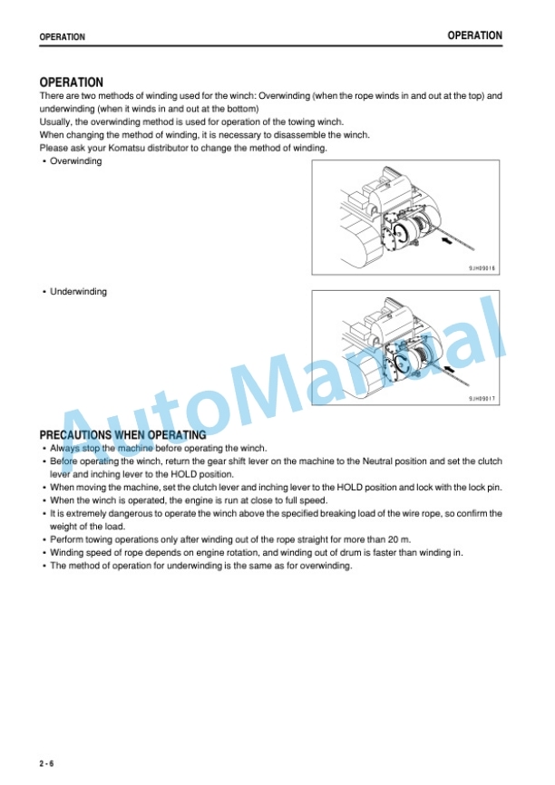 Komatsu DWT125-1 Towing Winch Operation and Maintenance Manual PEN00095-00 3 Komatsu DWT125-1 Towing Winch Operation and Maintenance Manual PEN00095-00 - Image 3
