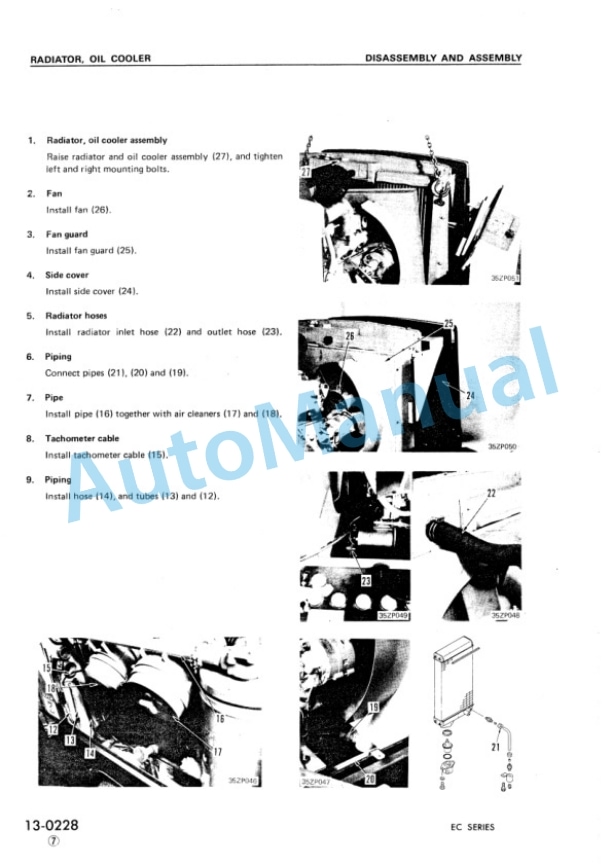 Alternative view of Komatsu EC Series Air Compressor Shop Manual SEBM0680A10
