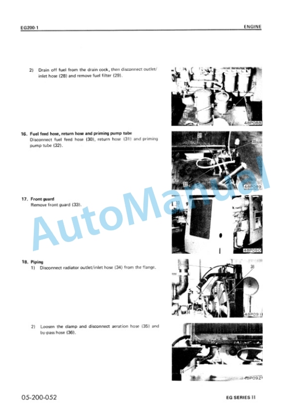 Komatsu EG Series II Shop Manual SEBM0690LA00 4 Komatsu EG Series II Shop Manual SEBM0690LA00 - Image 4