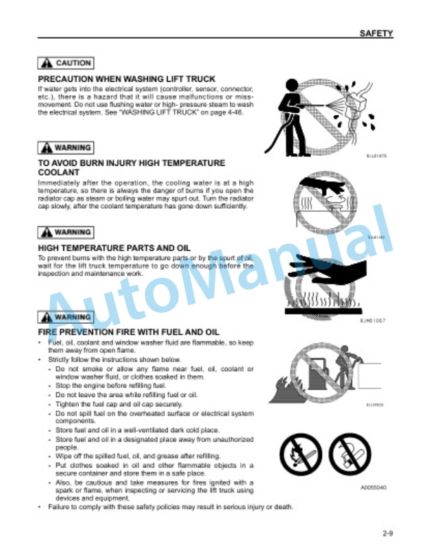 Komatsu EX50 Forklift Truck Operation and Maintenance Manual OM122 2 Komatsu EX50 Forklift Truck Operation and Maintenance Manual OM122 - Image 2