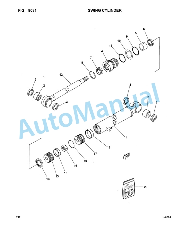 Komatsu FAI 212 Hydraulic Excavator Parts Manual 21200007 5 Komatsu FAI 212 Hydraulic Excavator Parts Manual 21200007-5