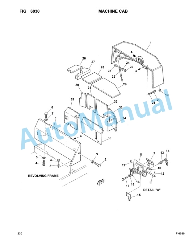 Komatsu FAI 230 Hydraulic Excavator Parts Manual 23000014 3 Komatsu FAI 230 Hydraulic Excavator Parts Manual 23000014-3