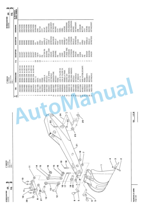 Komatsu Fai 585, 595 Articulate Rubber Tired Loader Parts Manual R41PR216C0101 4 Komatsu Fai 585, 595 Articulate Rubber Tired Loader Parts Manual R41PR216C0101-4