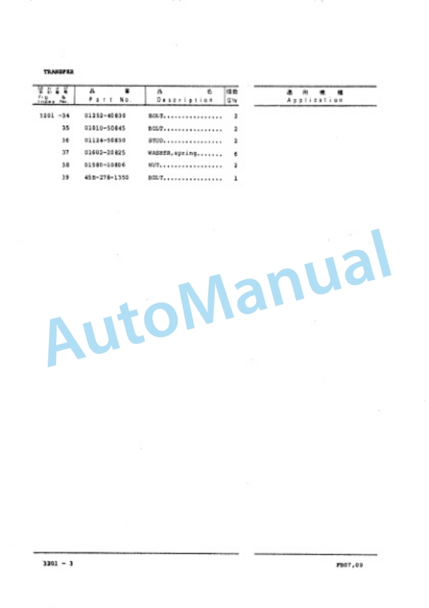 Komatsu FB07-3, FB09-3 Parts Manual FEN01759-00 3 Komatsu FB07-3, FB09-3 Parts Manual FEN01759-00-3