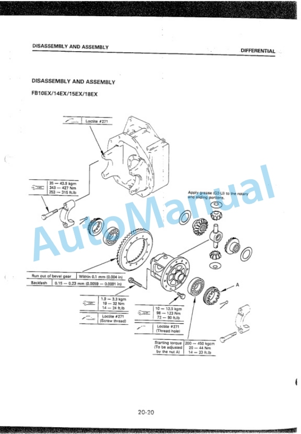 Komatsu FB10EX-7, FB14EX-7, FB15EX-7, FB18EX-7, FB15GT-7, FB18GT-7, FB20EX-5, FB25EX-5, FB20GT-5, FB25GT-5, FB30EX Shop Manual 2 Komatsu FB10EX-7, FB14EX-7, FB15EX-7, FB18EX-7, FB15GT-7, FB18GT-7, FB20EX-5, FB25EX-5, FB20GT-5, FB25GT-5, FB30EX Shop Manual-2