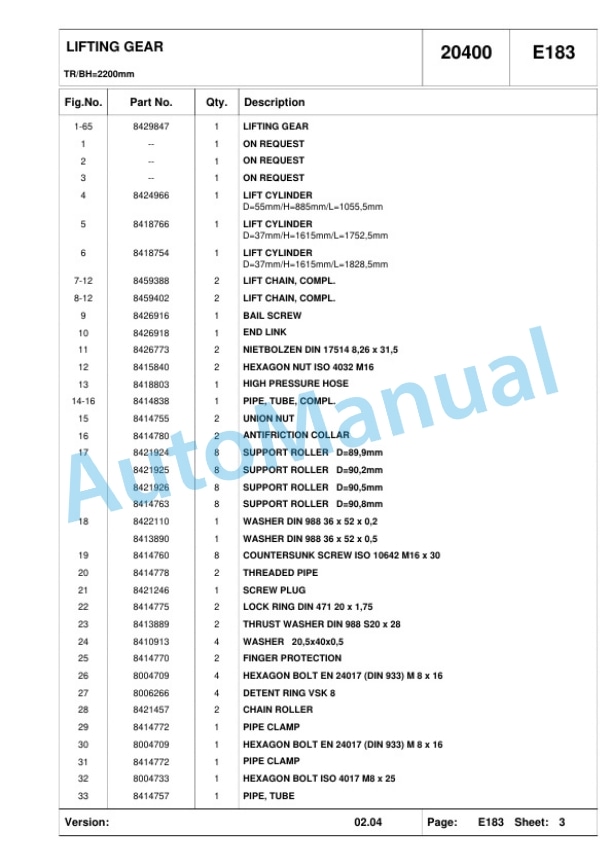 Komatsu FB12-20RJ-2R Parts Manual 60422161 P1 3 Komatsu FB12-20RJ-2R Parts Manual 60422161 P1-3