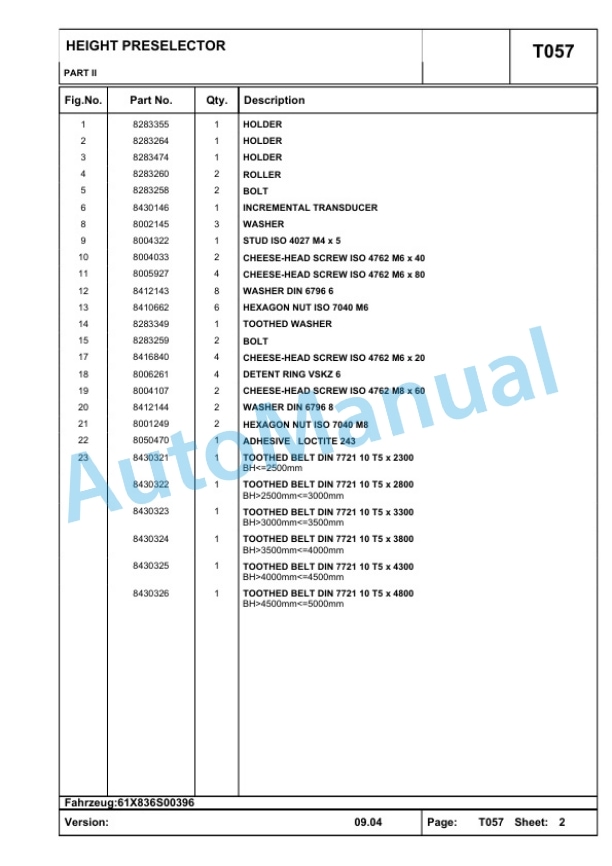 Komatsu FB12-25RJ-2R Reach Mast Stacker Parts Manual 8054672 5 Komatsu FB12-25RJ-2R Reach Mast Stacker Parts Manual 8054672-5
