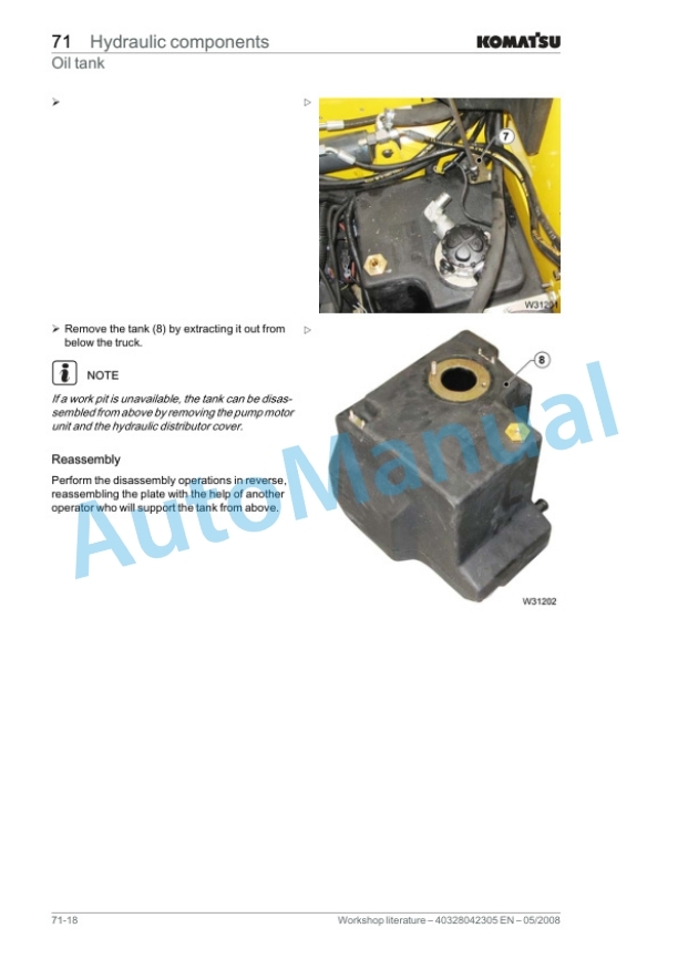 Komatsu FB13M-2R, FB15-2R, FB15M-2R, FB16-2R, FB16M-2R, FB18-2R, FB18M-2R, FB20-2R, FB20M-2R Workshop Manual 40328042305EN 5 Komatsu FB13M-2R, FB15-2R, FB15M-2R, FB16-2R, FB16M-2R, FB18-2R, FB18M-2R, FB20-2R, FB20M-2R Workshop Manual 40328042305EN - Image 5