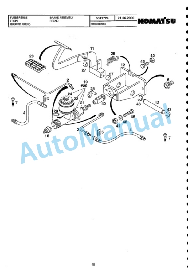 Komatsu FB13M-3E, FB16M-3E, FB18M-3E, FB20M-3E, FB16MG-3E, FB18MG-3E Forklift Truck Parts Manual 3 Komatsu FB13M-3E, FB16M-3E, FB18M-3E, FB20M-3E, FB16MG-3E, FB18MG-3E Forklift Truck Parts Manual-3