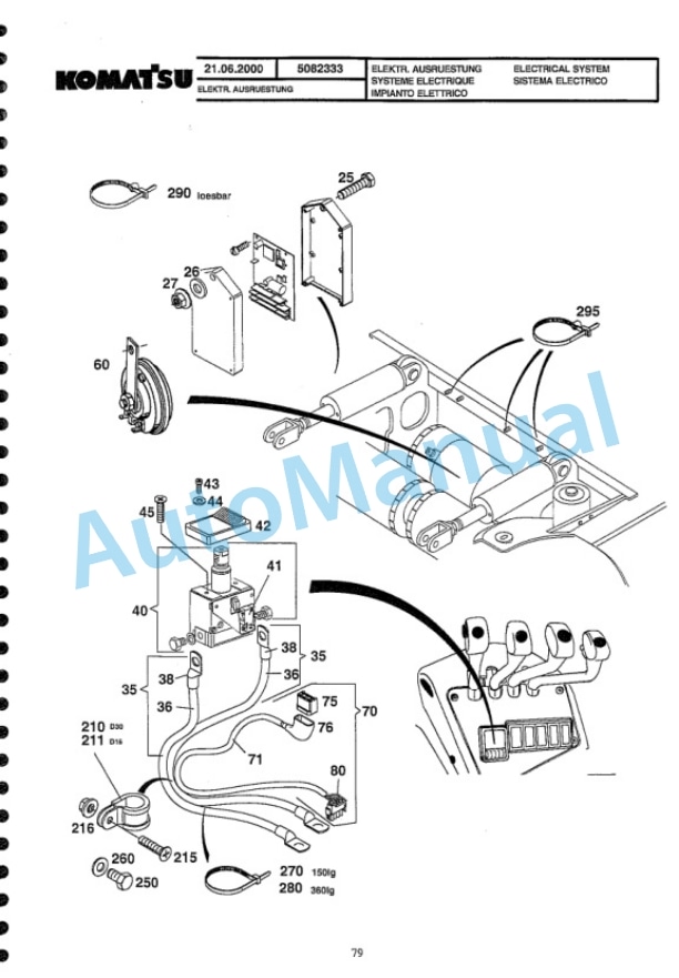 Komatsu FB13M-3E, FB16M-3E, FB18M-3E, FB20M-3E, FB16MG-3E, FB18MG-3E Forklift Truck Parts Manual 5 Komatsu FB13M-3E, FB16M-3E, FB18M-3E, FB20M-3E, FB16MG-3E, FB18MG-3E Forklift Truck Parts Manual-5