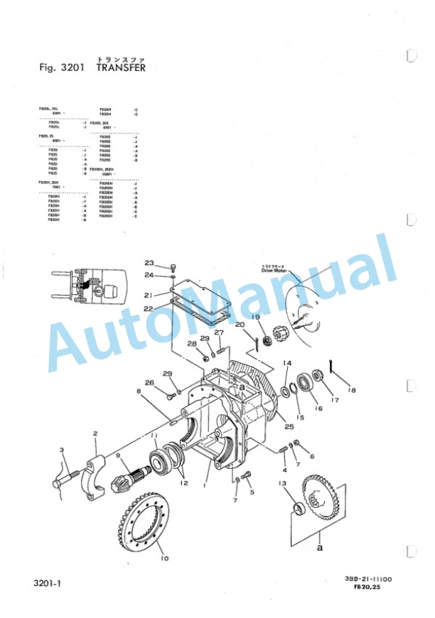 Komatsu FB20-2, FB25-2, FB20L-2, FB25L-2, FB20H-2, FB25H-2 Forklift Truck Parts Manual FB20,25.2-PNE2 3 Komatsu FB20-2, FB25-2, FB20L-2, FB25L-2, FB20H-2, FB25H-2 Forklift Truck Parts Manual FB20,25.2-PNE2-3