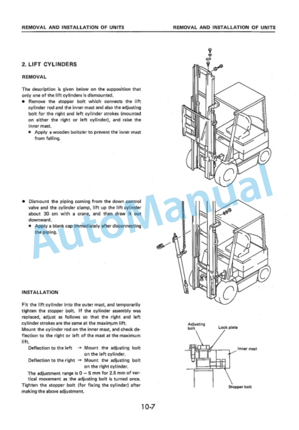 Komatsu FB20-3, FB25-3, FB20G-3, FB25G-3, FB20GH-3, FB25GH-3 Forklift Truck Shop Manual FB20_25.3-BE1 2 Komatsu FB20-3, FB25-3, FB20G-3, FB25G-3, FB20GH-3, FB25GH-3 Forklift Truck Shop Manual FB20_25.3-BE1-2