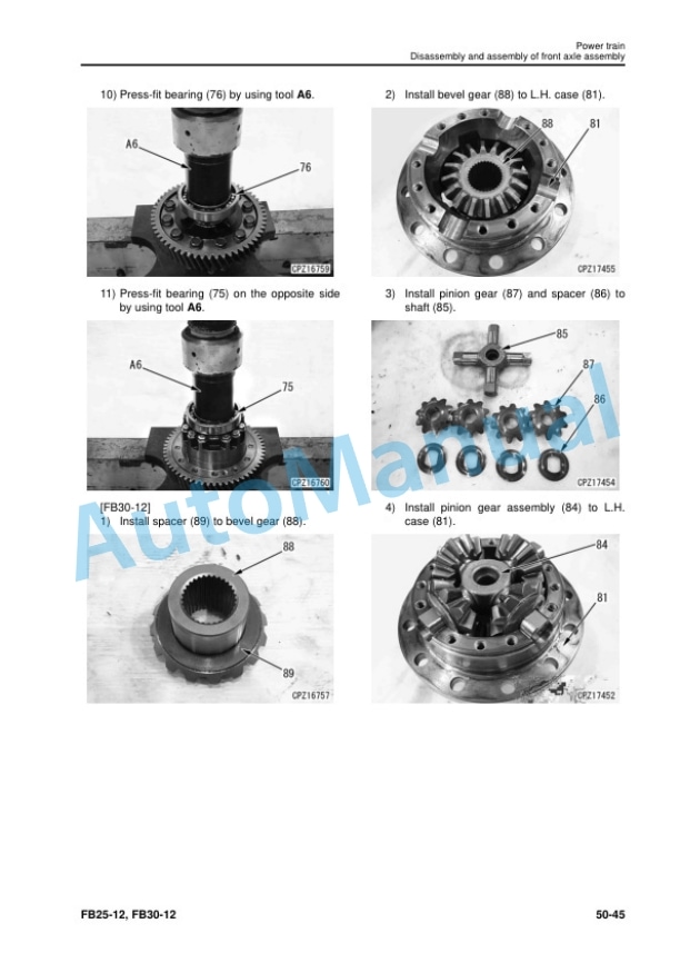 Komatsu FB25-12, FB30-12 Forklift Truck Shop Manual SEN06636-05 5 Komatsu FB25-12, FB30-12 Forklift Truck Shop Manual SEN06636-05 - Image 5
