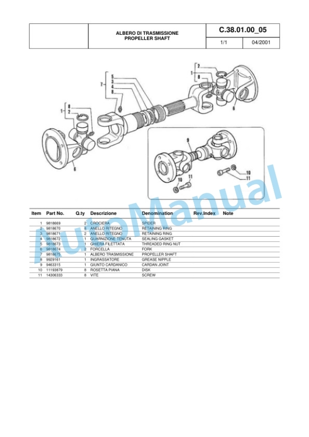 Komatsu FB25H-1R, FB28H-1R, FB30H-1R Parts Manual 60422363 Rev.003 2 Komatsu FB25H-1R, FB28H-1R, FB30H-1R Parts Manual 60422363 Rev.003-2