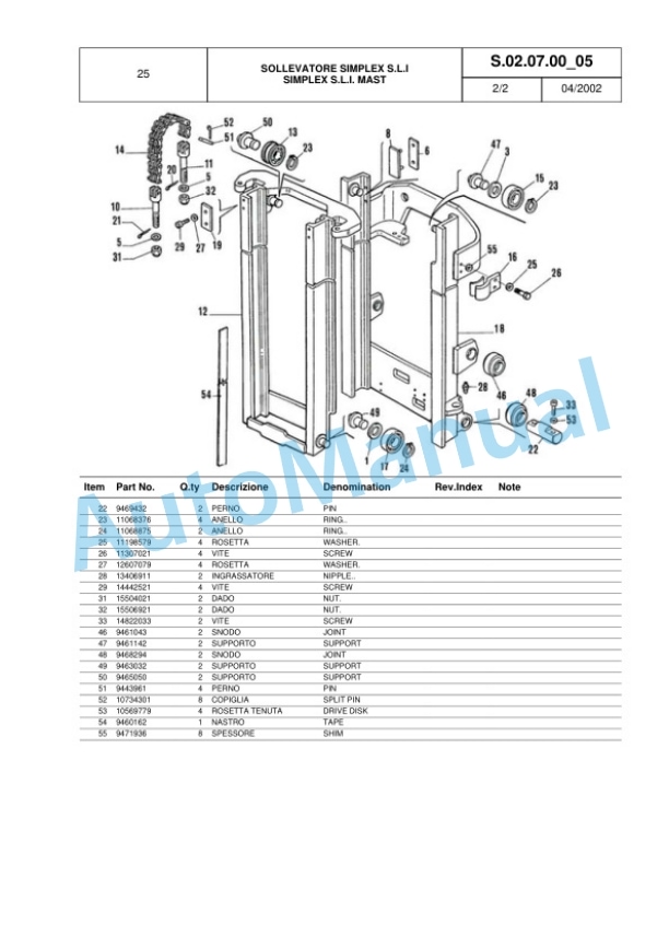 Komatsu FB25H-1R, FB28H-1R, FB30H-1R Parts Manual 60422363 Rev.003 4 Komatsu FB25H-1R, FB28H-1R, FB30H-1R Parts Manual 60422363 Rev.003-4