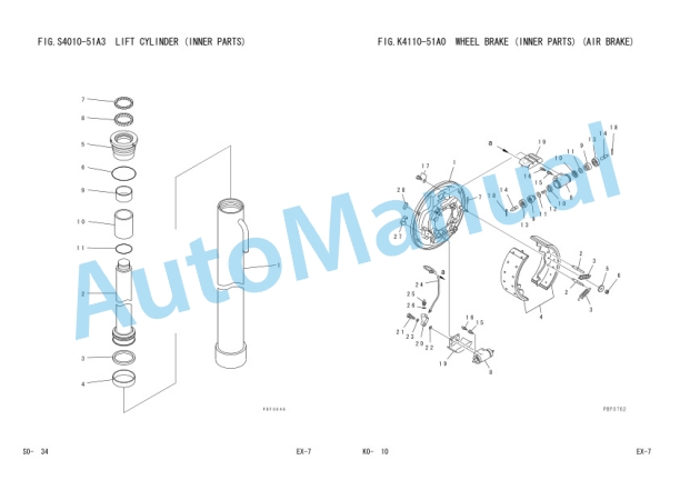 Komatsu FD100-7, FD115-7, FD135-7, FD150E-7, FD160E-7 Chassis Forklift Truck Parts Manual PEE07E1-01 4 Komatsu FD100-7, FD115-7, FD135-7, FD150E-7, FD160E-7 Chassis Forklift Truck Parts Manual PEE07E1-01-4