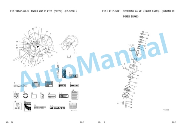 Komatsu FD100-7, FD115-7, FD135-7, FD150E-7, FD160E-7 Chassis Forklift Truck Parts Manual PEE07E1-01 5 Komatsu FD100-7, FD115-7, FD135-7, FD150E-7, FD160E-7 Chassis Forklift Truck Parts Manual PEE07E1-01-5