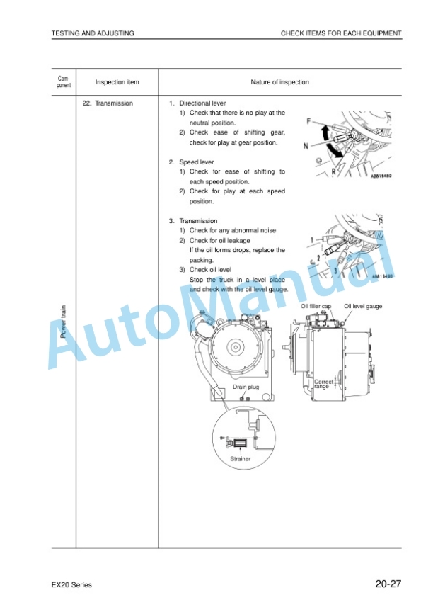 Alternative view of Komatsu FD100-7, FD115-7, FD135-7, FD150E-7, FD160E-7 Forklift Truck Shop Manual BEE07E1-06