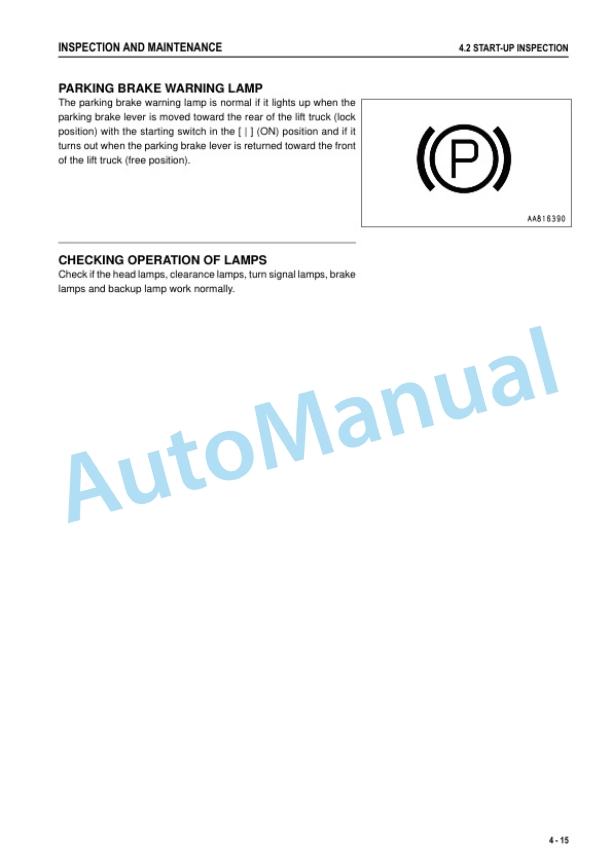 Komatsu FD100-8, FD115-8, FD135-8, FD150E-8, FD160E-8 Forklift Truck Operation and Maintenance Manual TEN00560-14 4 Komatsu FD100-8, FD115-8, FD135-8, FD150E-8, FD160E-8 Forklift Truck Operation and Maintenance Manual TEN00560-14 - Image 4
