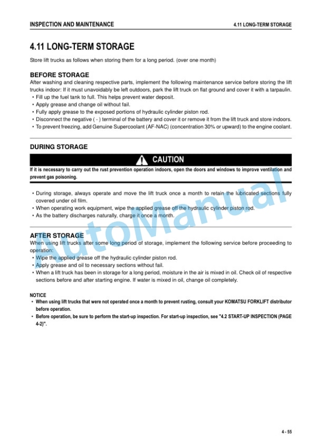 Komatsu FD100-8, FD115-8, FD135-8, FD150E-8, FD160E-8 Forklift Truck Operation and Maintenance Manual TEN00560-14 5 Komatsu FD100-8, FD115-8, FD135-8, FD150E-8, FD160E-8 Forklift Truck Operation and Maintenance Manual TEN00560-14 - Image 5