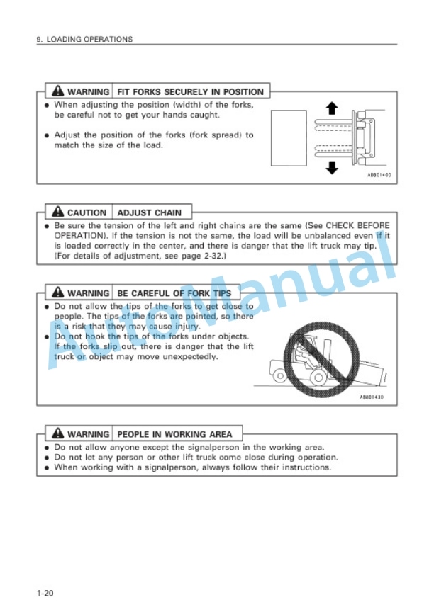 Komatsu FD150-6, FD180-6, FD200-6, FD200Z-6, FD250Z-6 Forklift Truck Operation and Maintenance Manual TEN00561-00-2