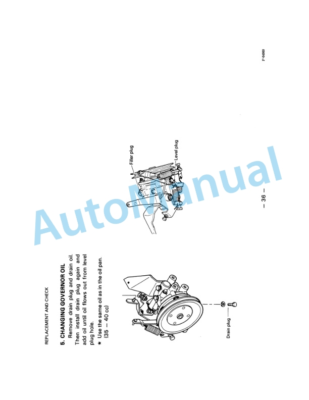 Komatsu FD33S-4, FD35S-4, FD40S-4, FD45S-4, FD35Z-4, FD40Z-4, FD35-4, FD40-4, FD45-4, FG33S-4, FG35S-4, FG40S Operation and Maintenance Manual OM011-4