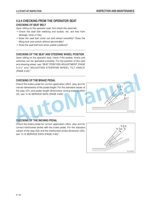 Komatsu FD60-10, FD70-10, FD80-10 Forklift Truck Operation and Maintenance Manual OM124 4 Komatsu FD60-10, FD70-10, FD80-10 Forklift Truck Operation and Maintenance Manual OM124 - Image 4
