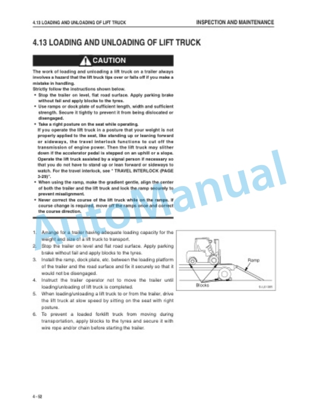 Komatsu FD60-10, FD70-10, FD80-10 Forklift Truck Operation and Maintenance Manual OM124 5 Komatsu FD60-10, FD70-10, FD80-10 Forklift Truck Operation and Maintenance Manual OM124 - Image 5