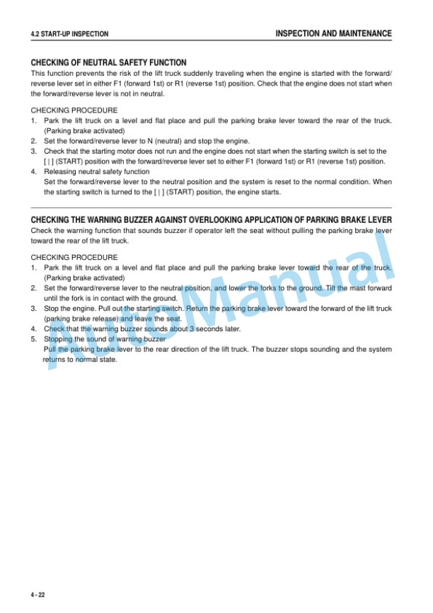 Komatsu FD60-10, FD70-10, FD80-10 Forklift Truck Operation and Maintenance Manual TEN00721-06 4 Komatsu FD60-10, FD70-10, FD80-10 Forklift Truck Operation and Maintenance Manual TEN00721-06 - Image 4