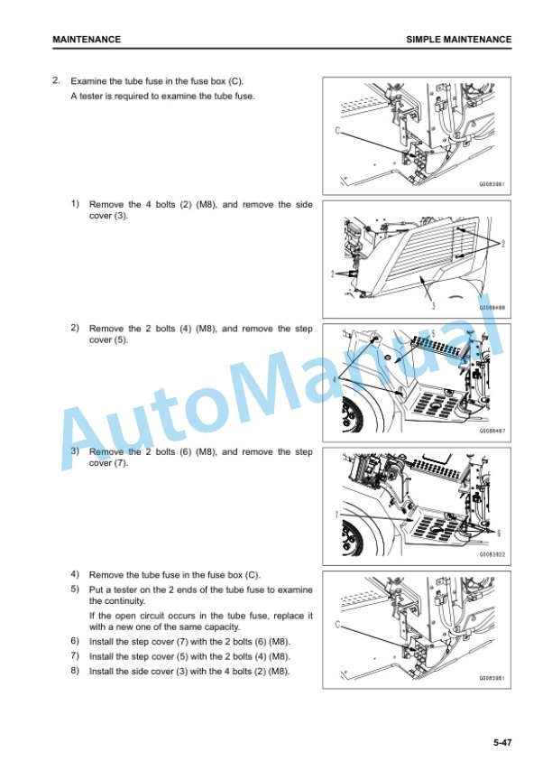 Komatsu FE25-2, FE30-2 Forklift Truck Operation and Maintenance Manual YEN00010-00 5 Komatsu FE25-2, FE30-2 Forklift Truck Operation and Maintenance Manual YEN00010-00 - Image 5