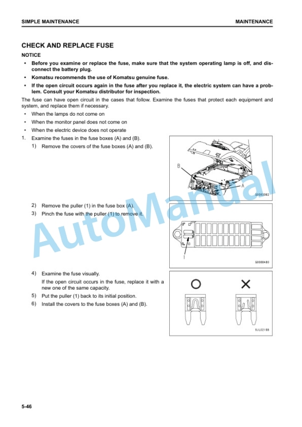 Komatsu FE25-2, FE30-2 Forklift Truck Operation and Maintenance Manual YEN00010-01 5 Komatsu FE25-2, FE30-2 Forklift Truck Operation and Maintenance Manual YEN00010-01 - Image 5