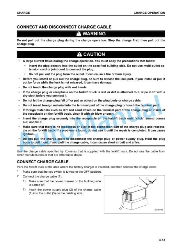 Komatsu FE25-2, FE30-2 Forklift Truck Operation and Maintenance Manual YEN00011-00 4 Komatsu FE25-2, FE30-2 Forklift Truck Operation and Maintenance Manual YEN00011-00 - Image 4