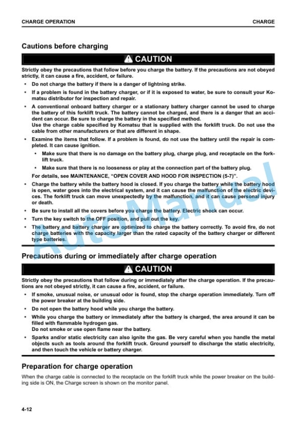 Komatsu FE25-2, FE30-2 Forklift Truck Operation and Maintenance Manual YEN00011-01 4 Komatsu FE25-2, FE30-2 Forklift Truck Operation and Maintenance Manual YEN00011-01 - Image 4