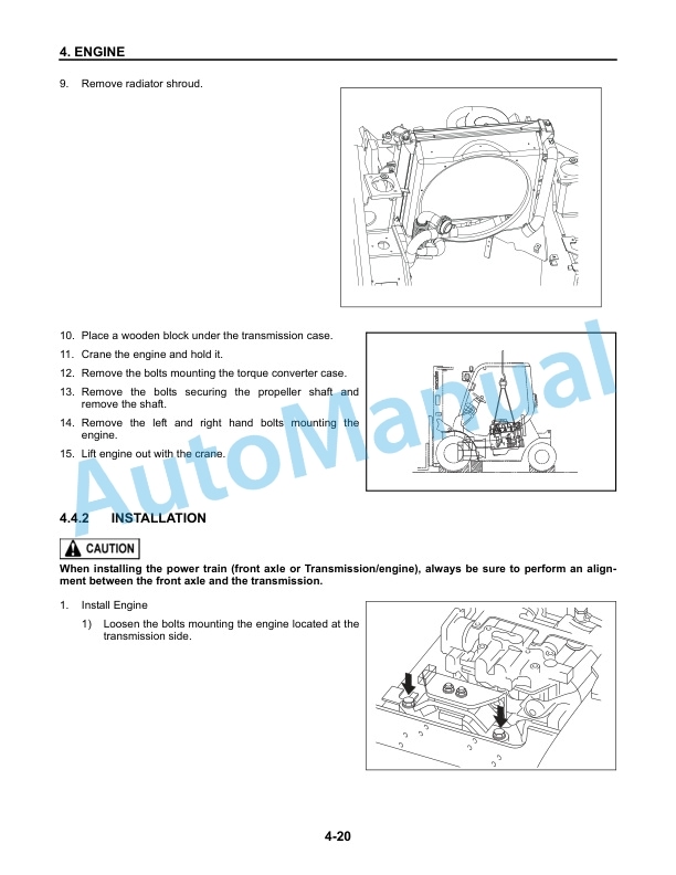 Alternative view of Komatsu FG10 14 15 18-18, FG09L 10L 14L 15L 18L-18, FG15H 18H-18, FG10 14 15 18-18, FG10L 14L 15L 18L-18 Shop Manual BEA20C1-01