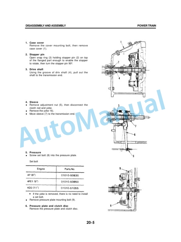 Alternative view of Komatsu FG10-14, FG14-14, FG15-14, FG18-14, FD10-14, FD14-14, FD15-14, FD18-14, FG10H-14, FG15H-14, FG18H-14, FD15H Shop Manual
