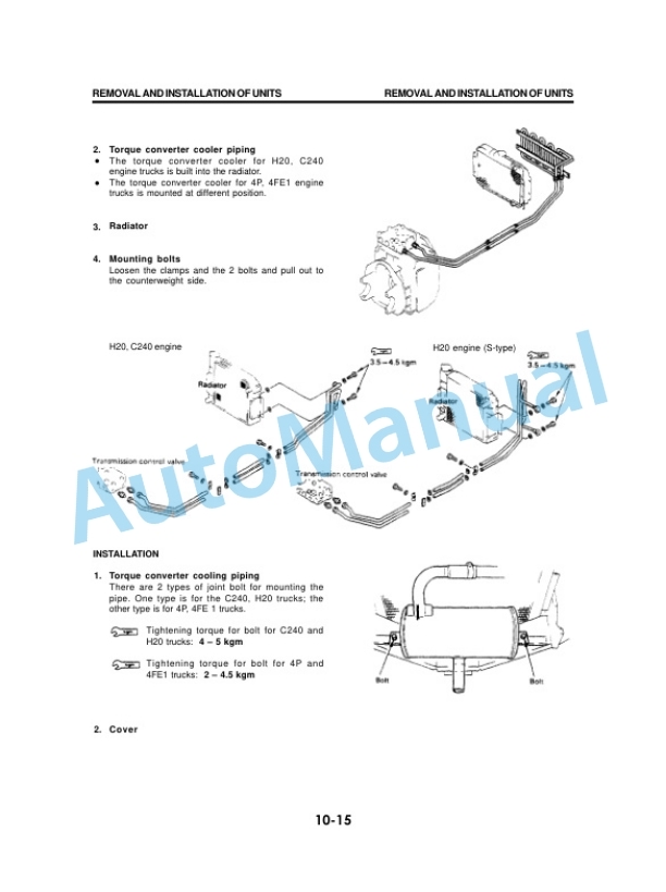 Komatsu FG10-14, FG14-14, FG15-14, FG18-14, FD10-14, FD14-14, FD15-14, FD18-14, FG10H-14, FG15H-14, FG18H-14, FD15H Shop Manual 5 Komatsu FG10-14, FG14-14, FG15-14, FG18-14, FD10-14, FD14-14, FD15-14, FD18-14, FG10H-14, FG15H-14, FG18H-14, FD15H Shop Manual - Image 5
