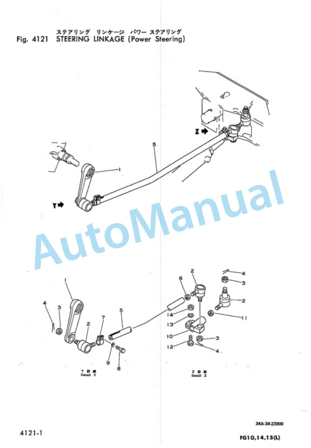 Komatsu FG10, FG14, FG15 Forklift Truck Parts Manual 3 Komatsu FG10, FG14, FG15 Forklift Truck Parts Manual-3