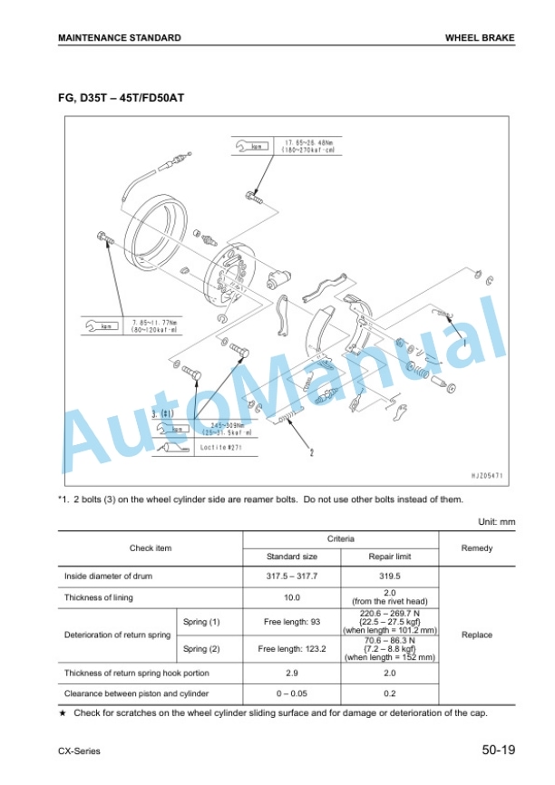 Komatsu FG35ZT-7, FG40ZT-7, FG35T-7, FG40T-7, FG45T-7, FG50AT-7, FD35ZT-8, FD40ZT-8, FD40ZW-8, FD35T-8, FD40T Shop Manual BEC08E1-01 5 Komatsu FG35ZT-7, FG40ZT-7, FG35T-7, FG40T-7, FG45T-7, FG50AT-7, FD35ZT-8, FD40ZT-8, FD40ZW-8, FD35T-8, FD40T Shop Manual BEC08E1-01-5