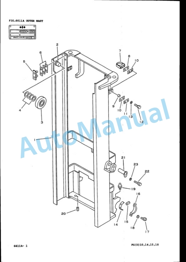 Komatsu FG(D)10,14,15,18 Parts Manual 4D95S.W 5 Komatsu FG(D)10,14,15,18 Parts Manual 4D95S.W-5