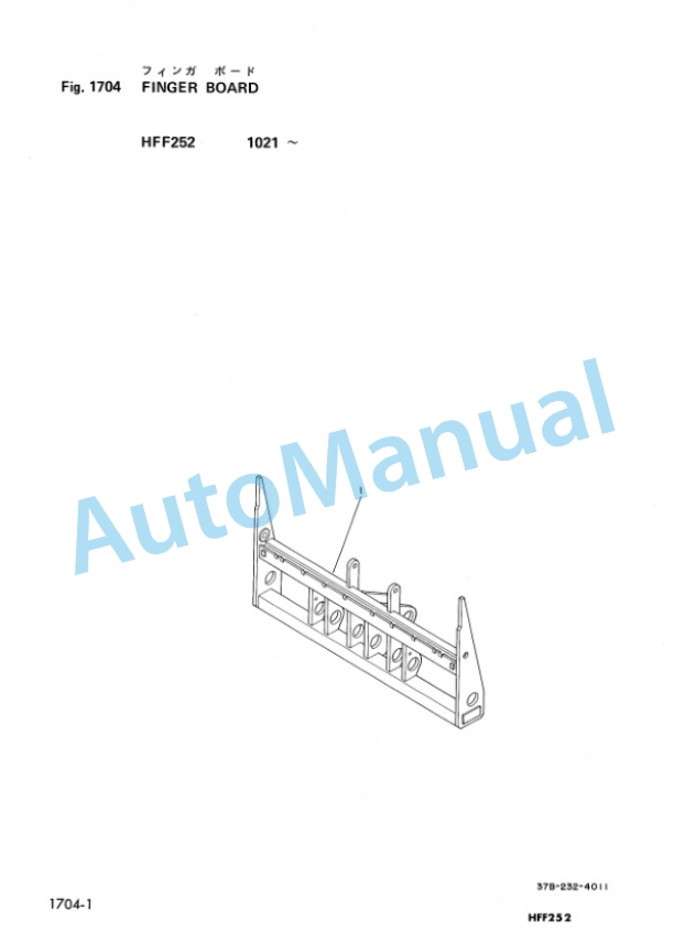 Komatsu FG(D)20 28-7 Hinged Fork Parts Manual HFF252-PNE1 3 Komatsu FG(D)20 28-7 Hinged Fork Parts Manual HFF252-PNE1-3