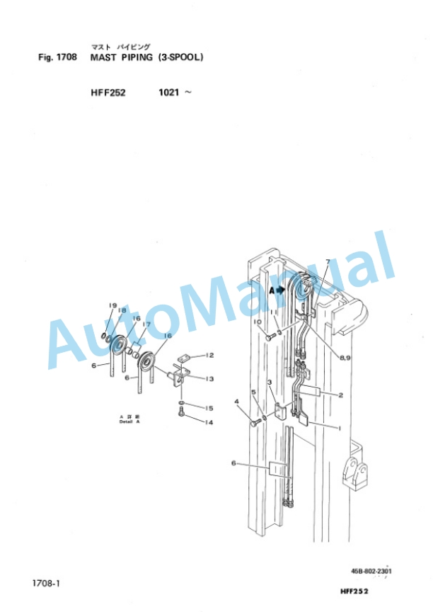Komatsu FG(D)20 28-7 Hinged Fork Parts Manual HFF252-PNE1 4 Komatsu FG(D)20 28-7 Hinged Fork Parts Manual HFF252-PNE1-4