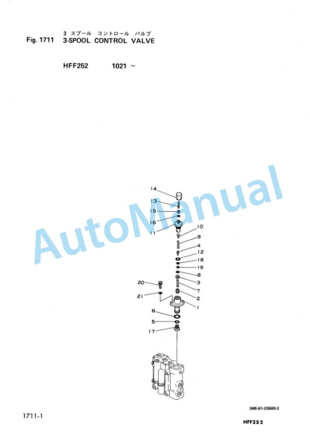 Komatsu FG(D)20 28-7 Hinged Fork Parts Manual HFF252-PNE1 5 Komatsu FG(D)20 28-7 Hinged Fork Parts Manual HFF252-PNE1-5