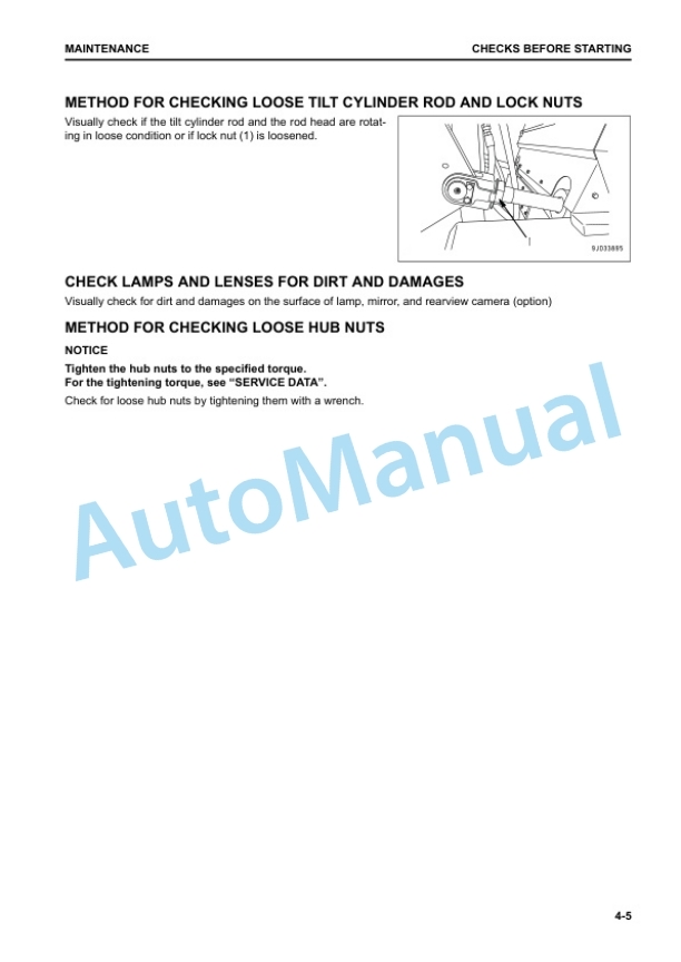 Komatsu FH100-1, FH120-1, FH135-1, FH160-1 Forklift Truck Operation and Maintenance Manual PEN01508-01 4 Komatsu FH100-1, FH120-1, FH135-1, FH160-1 Forklift Truck Operation and Maintenance Manual PEN01508-01 - Image 4