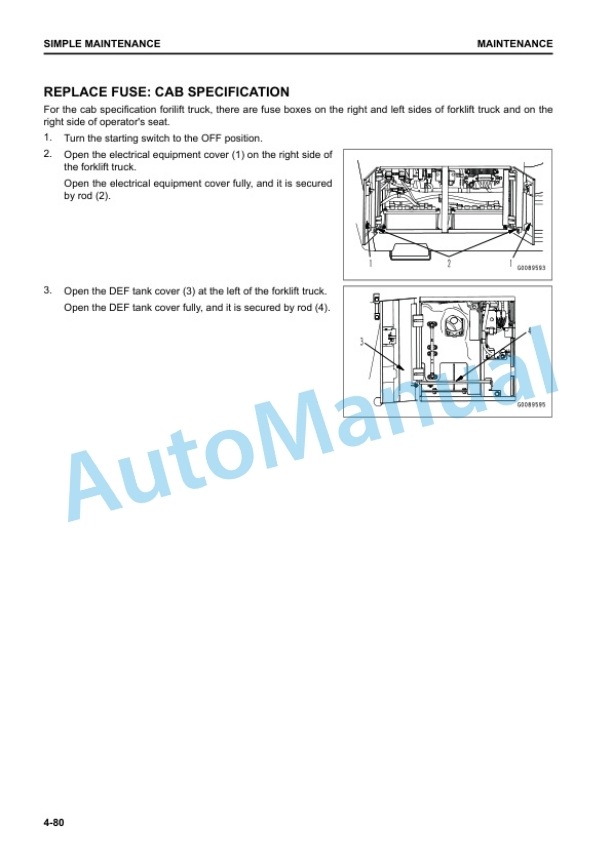 Komatsu FH100-1, FH120-1, FH135-1, FH160-1 Forklift Truck Operation and Maintenance Manual TEN00952-03 5 Komatsu FH100-1, FH120-1, FH135-1, FH160-1 Forklift Truck Operation and Maintenance Manual TEN00952-03 - Image 5