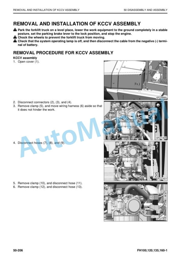 Komatsu FH100-1, FH120-1, FH135-1, FH160-1 Forklift Truck Shop Manual SEN06839-06 5 Komatsu FH100-1, FH120-1, FH135-1, FH160-1 Forklift Truck Shop Manual SEN06839-06 - Image 5