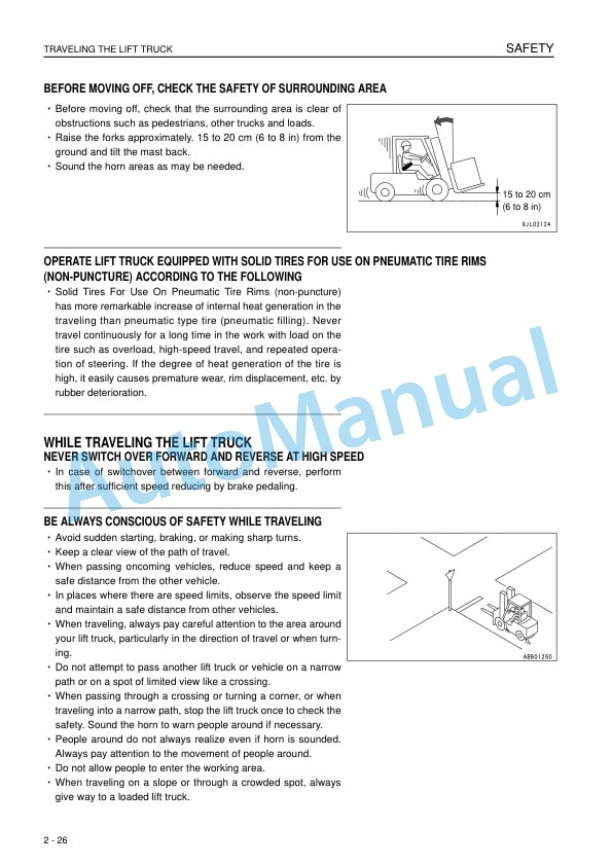 Komatsu FH35-1, FH40-1, FH45-1, FH50-1 Forklift Truck Operation and Maintenance Manual TEN00716-03 2 Komatsu FH35-1, FH40-1, FH45-1, FH50-1 Forklift Truck Operation and Maintenance Manual TEN00716-03 - Image 2