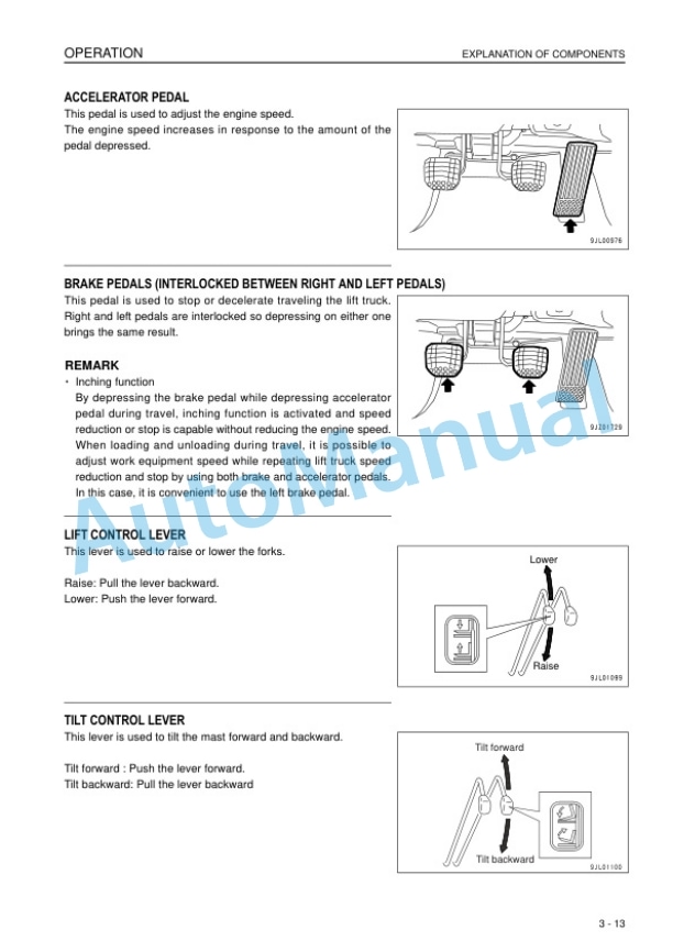 Komatsu FH35-1, FH40-1, FH45-1, FH50-1 Forklift Truck Operation and Maintenance Manual TEN00716-04 3 Komatsu FH35-1, FH40-1, FH45-1, FH50-1 Forklift Truck Operation and Maintenance Manual TEN00716-04 - Image 3