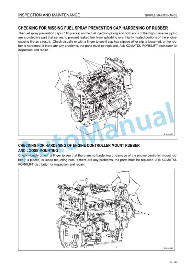 Komatsu FH35-1, FH40-1, FH45-1, FH50-1 Forklift Truck Operation and Maintenance Manual TEN00716-04 5 Komatsu FH35-1, FH40-1, FH45-1, FH50-1 Forklift Truck Operation and Maintenance Manual TEN00716-04 - Image 5