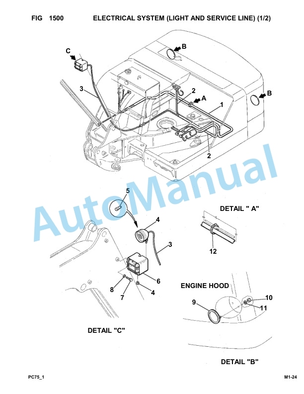 Komatsu FKI PC75-1 Hydraulic Excavator Parts Manual 2 Komatsu FKI PC75-1 Hydraulic Excavator Parts Manual-2